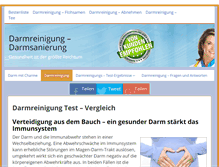 Tablet Screenshot of darmreinigung-darmsanierung.de